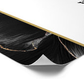 Élégant Chic Floral Engagement Affiche de bienvenu (Coin)