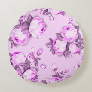 Elegant chic floral rond kussen