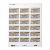 Elegant Chic Floral Wedding Label (Full Sheet)