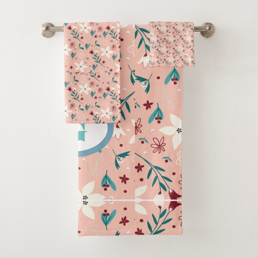 Élégant Chic froral Motif rose (En situation)