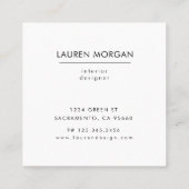 Élégant Chic Gold Foliage Faux Foil Carte de visit (Dos)