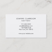 Elegant chic gold glitter luxe gradiënt visitekaartje (Achterkant)