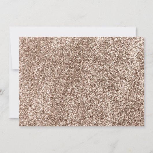 Elegant chic gold glitter script zwart afstuderen kaart (Achterkant)