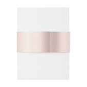 Elegant Chic Gold Hearts Roos Gold Uitnodigingen Wikkel (Achterkant Voorbeeld)