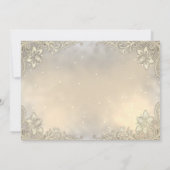 Elegant Chic Gold Hearts Wedding Kaart (Achterkant)