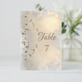 Elegant Chic Gold Leaves Kaart (Staand voorkant)