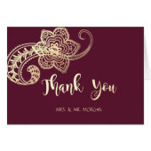 Elégant Chic Gold Paisley (Devant Horizontal)