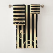 Elégant Chic Gold Stripes Parties scintillant Fleu (En situation)