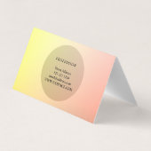 Elegant chic gradient loyaliteit visitekaartjes (Achterkant)