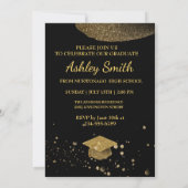 Élégant Chic Graduation Invitation (Dos)