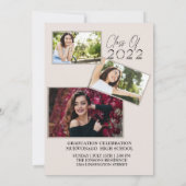 Élégant Chic Graduation Invitation (Dos)