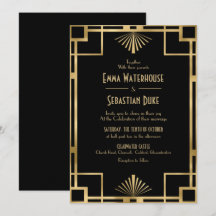 Elegant chic Great Gatsby Art Deco Wedding
