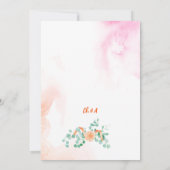 Elegant Chic green Eucalyptus Weddenschap Kaart (Achterkant)