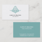 Elegant Chic Henna Mehendi Mandala Pattern Visitekaartje (Voorkant / Achterkant)