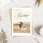 Élégant Chic Joyeux Vacances Photo Carte de Noël<br><div class="desc">Élégant Chic Joyeux Vacances Photo Carte de Noël</div>