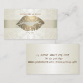  elegant, chic, kant, lips visitekaartje (Voorkant / Achterkant)