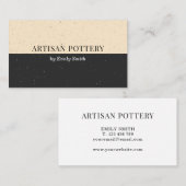Elegant Chic-keramisch aardewerk Visitekaartje (Voorkant / Achterkant)