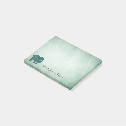 Elegant chic lady oliephant post-it® notes (Schuin)