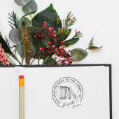 Elegant Chic Library Stijlvolle aangepaste naamboe Zelfinktende Stempel