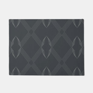 Elegant, chic, luxe, eenvoudig lijnpatroon deurmat