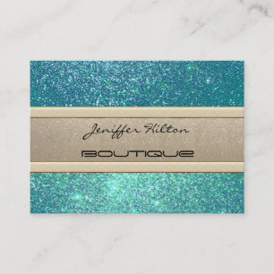 Elegant chic luxe hedendaagse glitterij visitekaartje