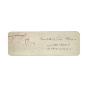 Elegant Chic Luxe - Kersenboom Adreslabel Etiket