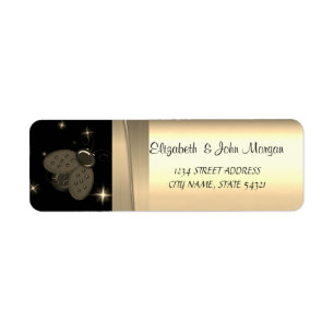 Elegant Chic Luxe, Nepgoud, Zwart, Lieveheersbeest Etiket