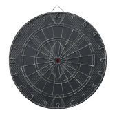 Elegant, chic, luxurious, simple line pattern dartbord (Voorkant)