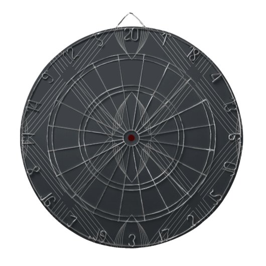 Elegant, chic, luxurious, simple line pattern dartbord (Voorkant)