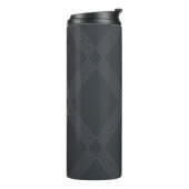 Elegant, chic, luxurious, simple line pattern thermosbeker (Gedraaid links)