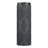 Elegant, chic, luxurious, simple line pattern thermosbeker (Achterkant)