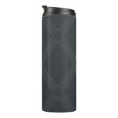 Elegant, chic, luxurious, simple line pattern thermosbeker (Geroteerd rechts)