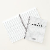 Elegant Chic Marble - gepersonaliseerd Notitieboek (Binnen)