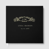 Élégant & Chic mariage monogramme de crête botaniq (Recto)