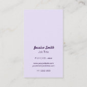 Elegant chic modern hedendaags leopard glitterspel visitekaartje (Achterkant)