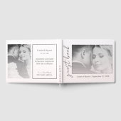 Élégant Chic Moderne Blush rose Mariage Livre d'hô (Complet)