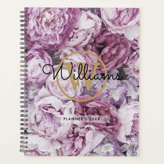 Élégant Chic Monogramme Floral Or 2023 (Devant)
