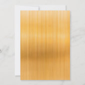 Élégant chic or noir Faire-part de mariage fantais (Dos)