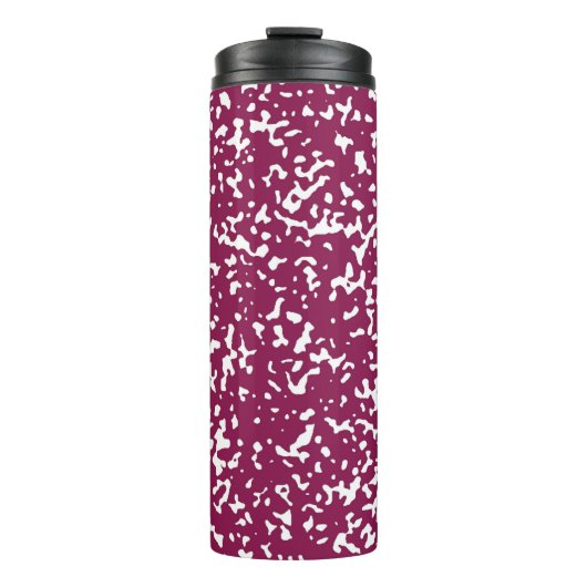 Elegant Chic Paars Composition Book Thermosbeker (Voorkant)