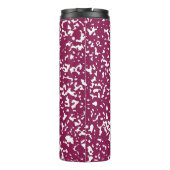 Elegant Chic Paars Composition Book Thermosbeker (Achterkant)