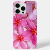 Elegant Chic Pastel Pink Hawaiian Plumeria Flowers Case-Mate iPhone Case (Achterkant)