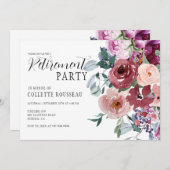 Élégant Chic Retraite Party Invitation (Devant / Derrière)