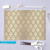 Elegant  Chic Roos Gold Damask Tissuepapier (Craft)