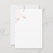 Elegant Chic Rose Mariage QRcode RSVP (Dos)