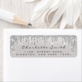 Elegant Chic Royal Gray Silver Gray RSVP Etiket (Insitu)