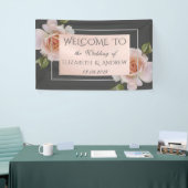 Elegant Chic Rozen , Floral Wedding Banner (Beurs)