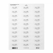 Elegant Chic Script Return Address Labels (Full Sheet)