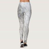Elegant Chic Silver Marble Leggings (Achterkant)