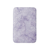 Elegant chic soft lavender paarse glitter marmer badmat (Voorkant Verticaal)