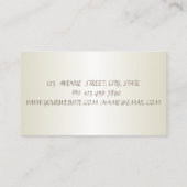 Elegant Chic Sophisticated, Gold Confetti Visitekaartje (Achterkant)